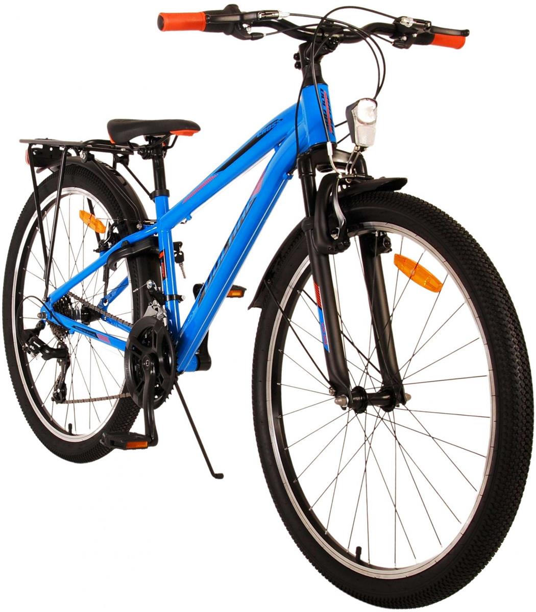 Volare Cross Kinderfahrrad - Jungen - 26 Zoll - Blau - 18 Gänge - Zweihandbremsen