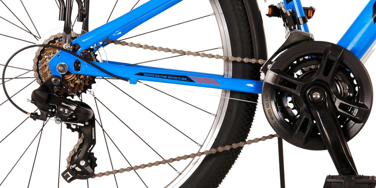 Volare Cross Kinderfahrrad - Jungen - 26 Zoll - Blau - 18 Gänge - Zweihandbremsen