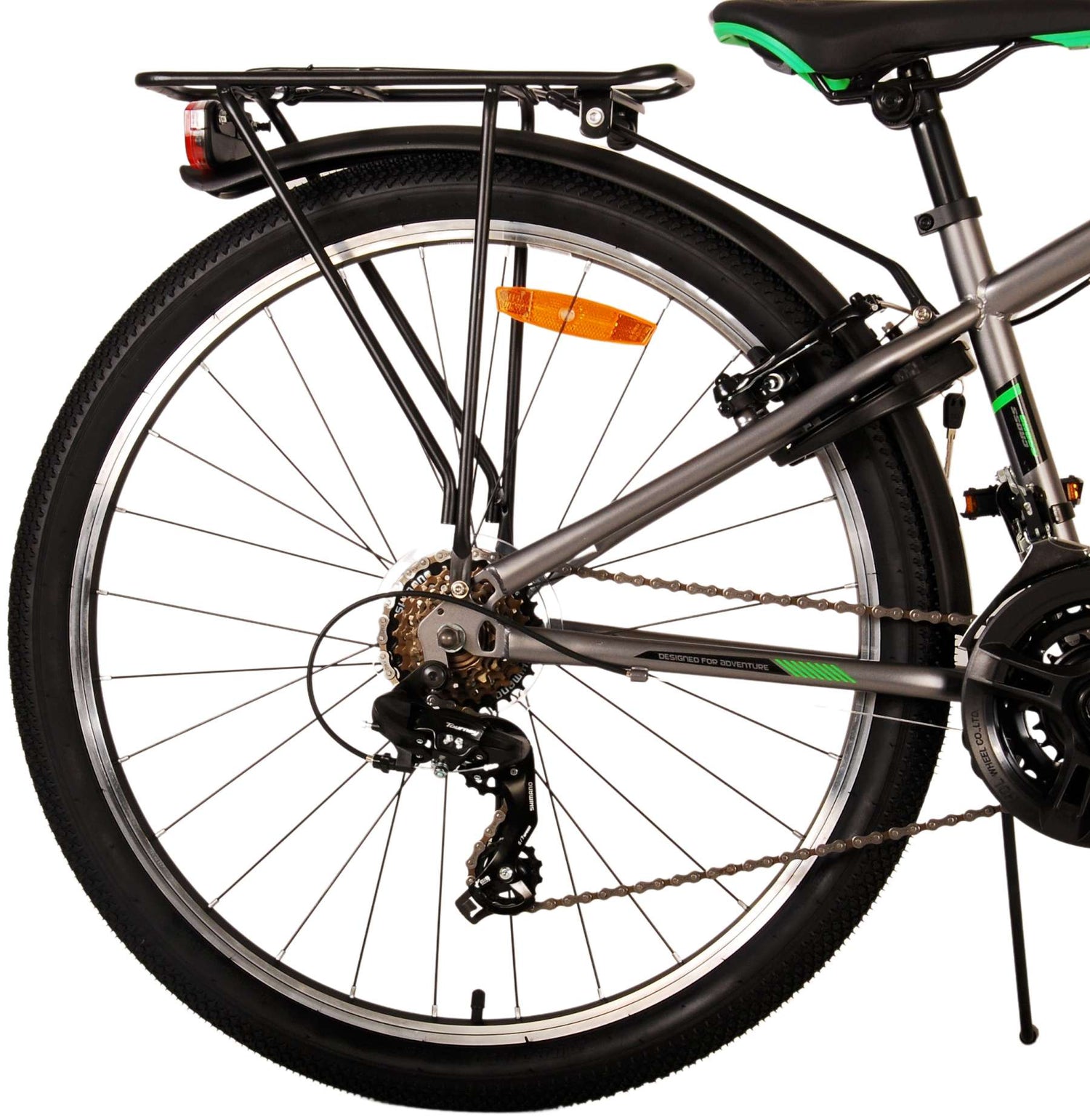 Volare Cross Kinderfahrrad - Jungen - 26 Zoll - Grau - 18 Gänge - Zweihandbremsen