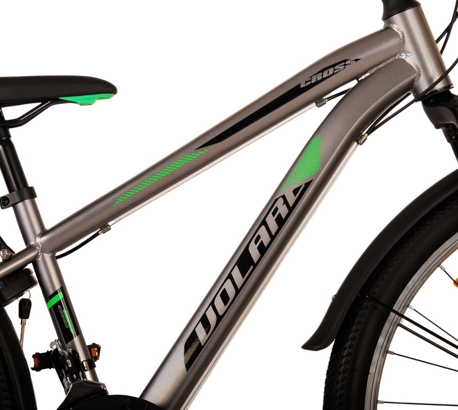 Volare Cross Kinderfahrrad - Jungen - 26 Zoll - Grau - 18 Gänge - Zweihandbremsen
