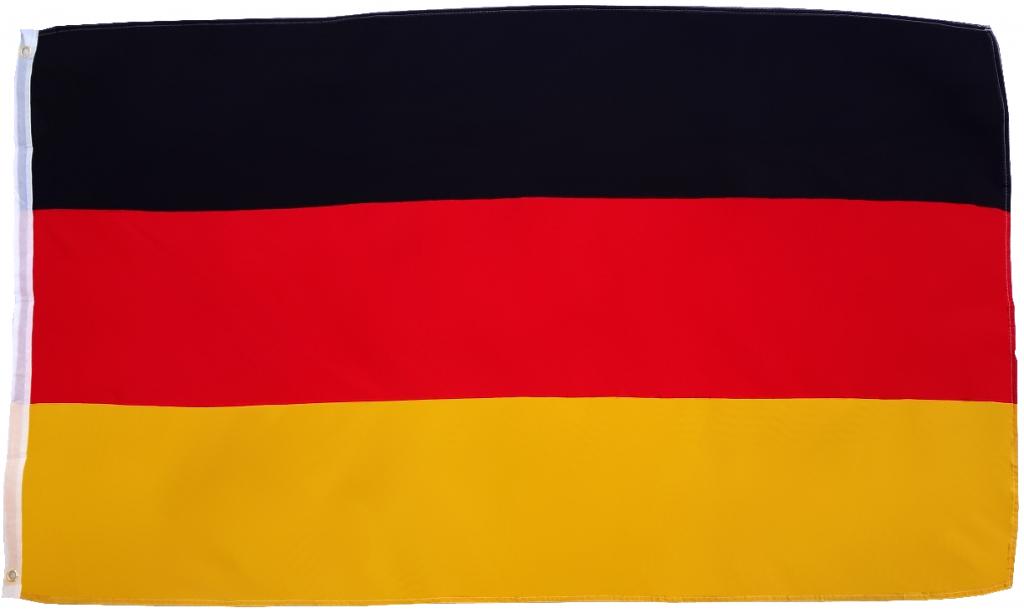 Flagge Deutschland Top Qualität 90 x 150 cm Fahne mit 2 Ösen 100g/m² Stoffgewicht
