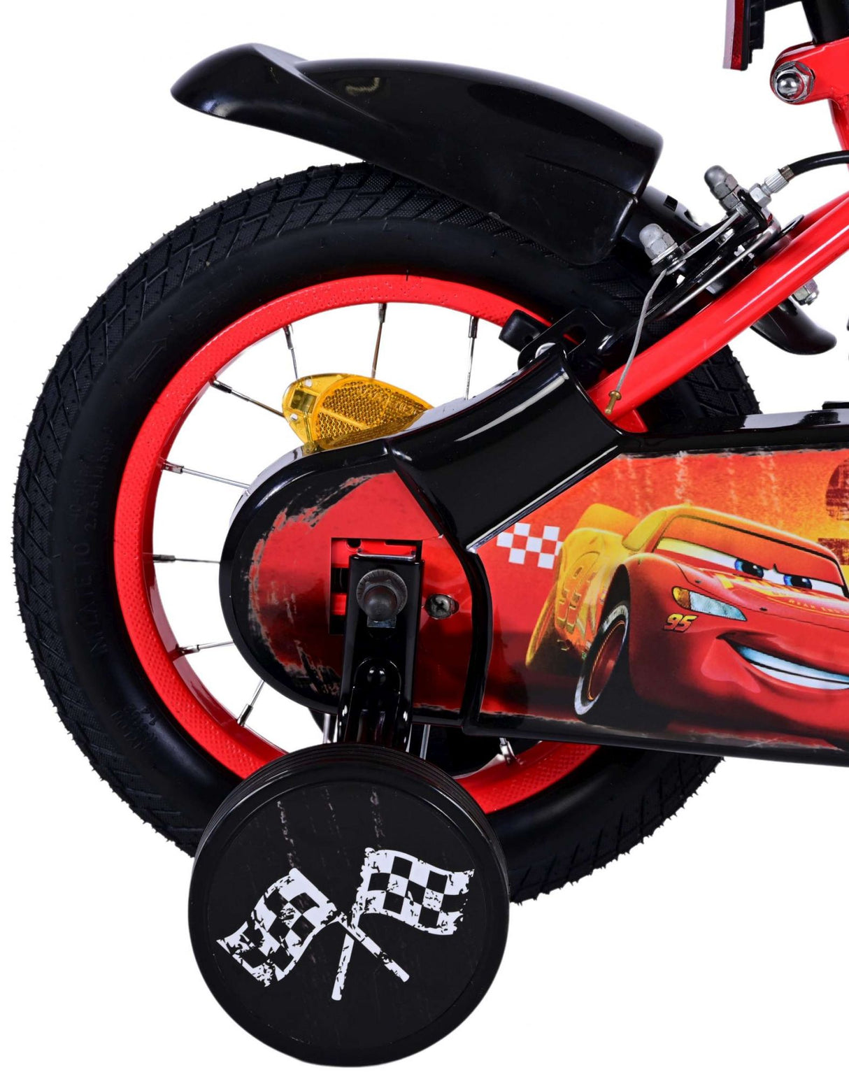 Volare Disney Cars 12-Zoll-Kinderfahrrad mit zwei Handbremsen - Sicherheit, Komfort und Spaß in einem!