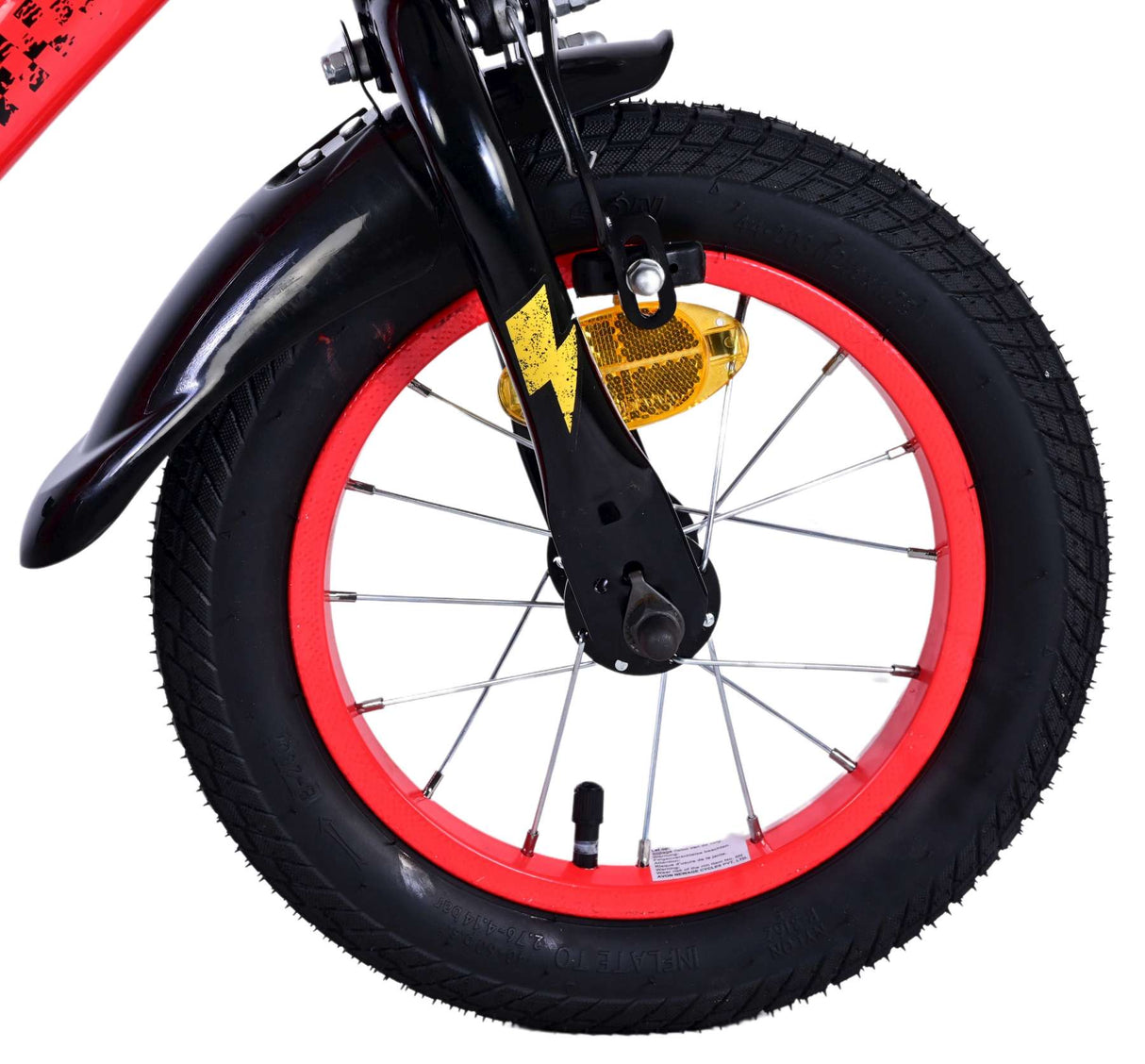 Volare Disney Cars 12-Zoll-Kinderfahrrad mit zwei Handbremsen - Sicherheit, Komfort und Spaß in einem!