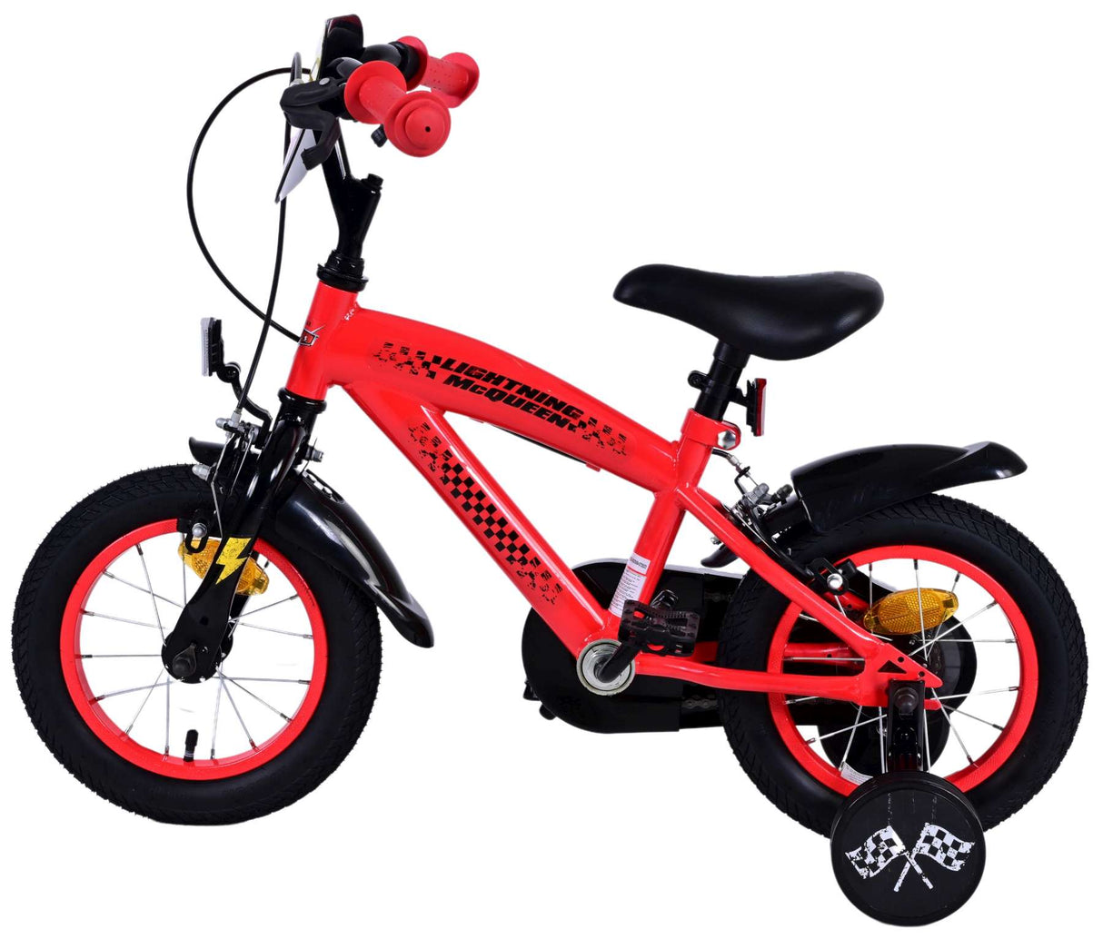 Volare Disney Cars 12-Zoll-Kinderfahrrad mit zwei Handbremsen - Sicherheit, Komfort und Spaß in einem!