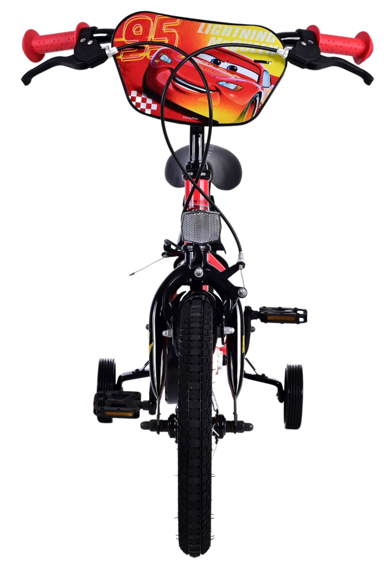 Volare Disney Cars 14-Zoll-Kinderfahrrad Rot mit zwei Handbremsen - Sicherheit, Komfort und langanhaltende Freude!