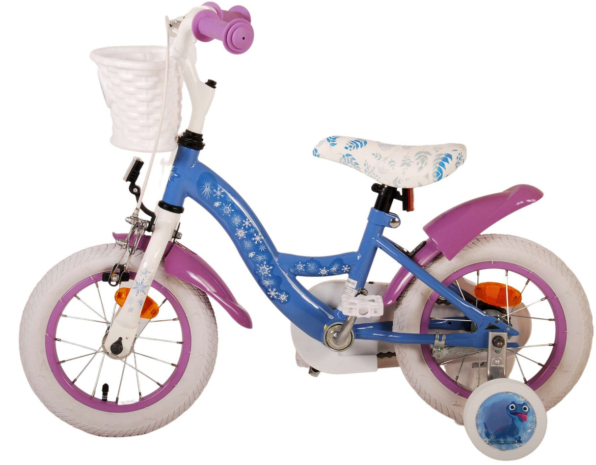 Volare Disney Frozen 2 Kinderfahrrad - Mädchen - 30 cm - Blau / Lila - 12 Zoll