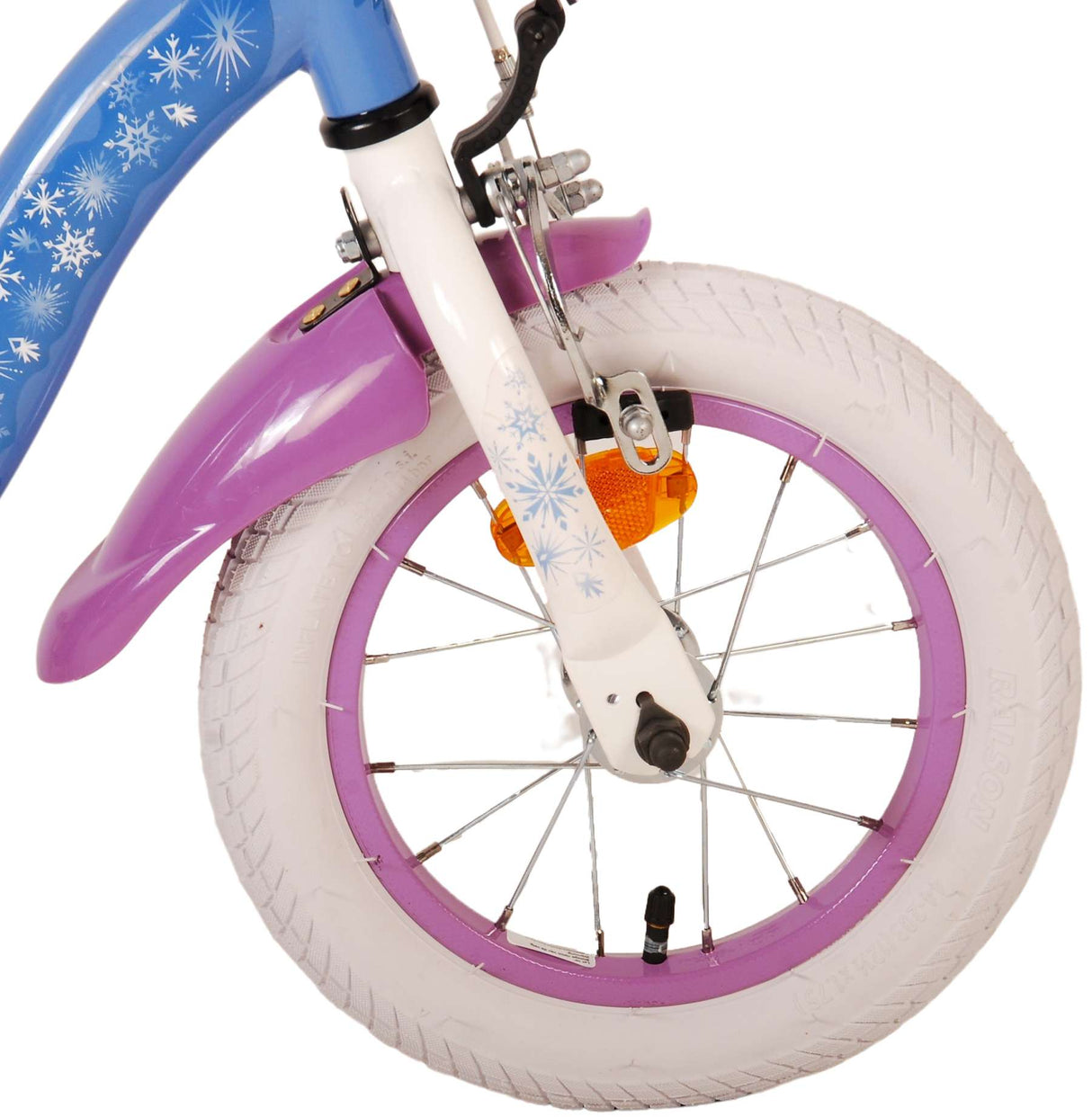 Volare Disney Frozen 2 Kinderfahrrad - Mädchen - 30 cm - Blau / Lila - 12 Zoll