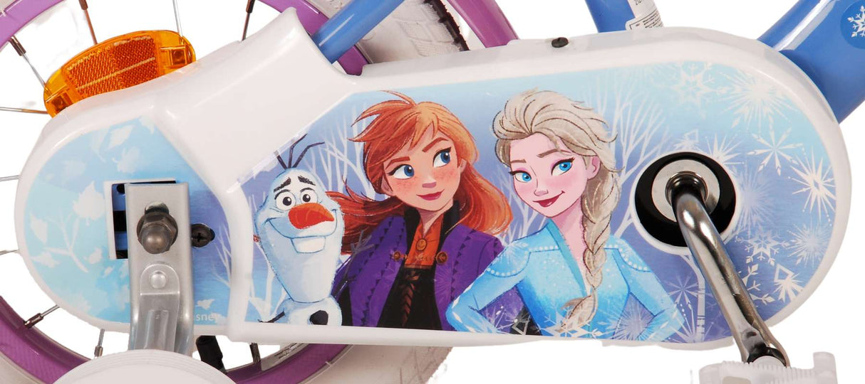 Volare Disney Frozen 2 Kinderfahrrad - Mädchen - 30 cm - Blau / Lila - 12 Zoll