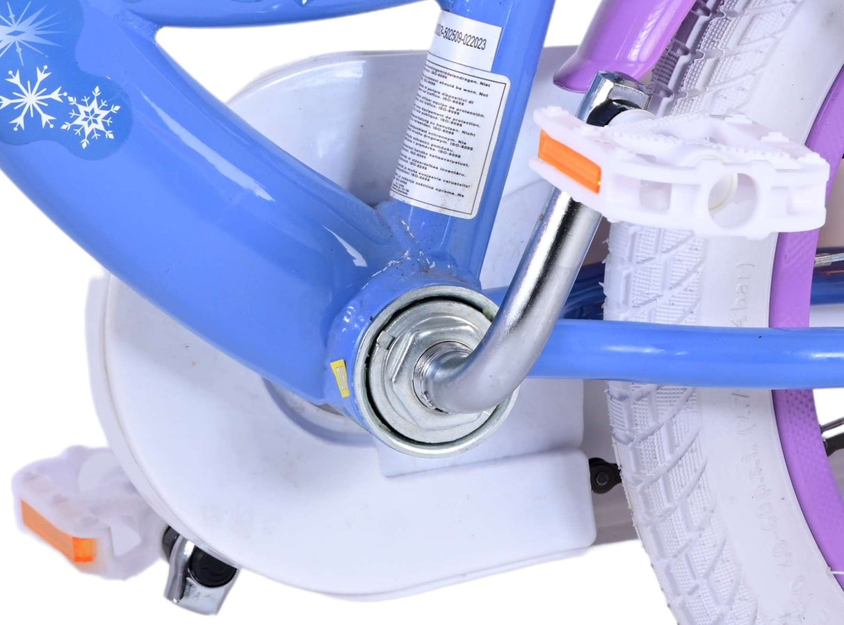 Volare Disney Frozen 2 Kinderfahrrad - Mädchen - 14 zoll- Blau / Lila