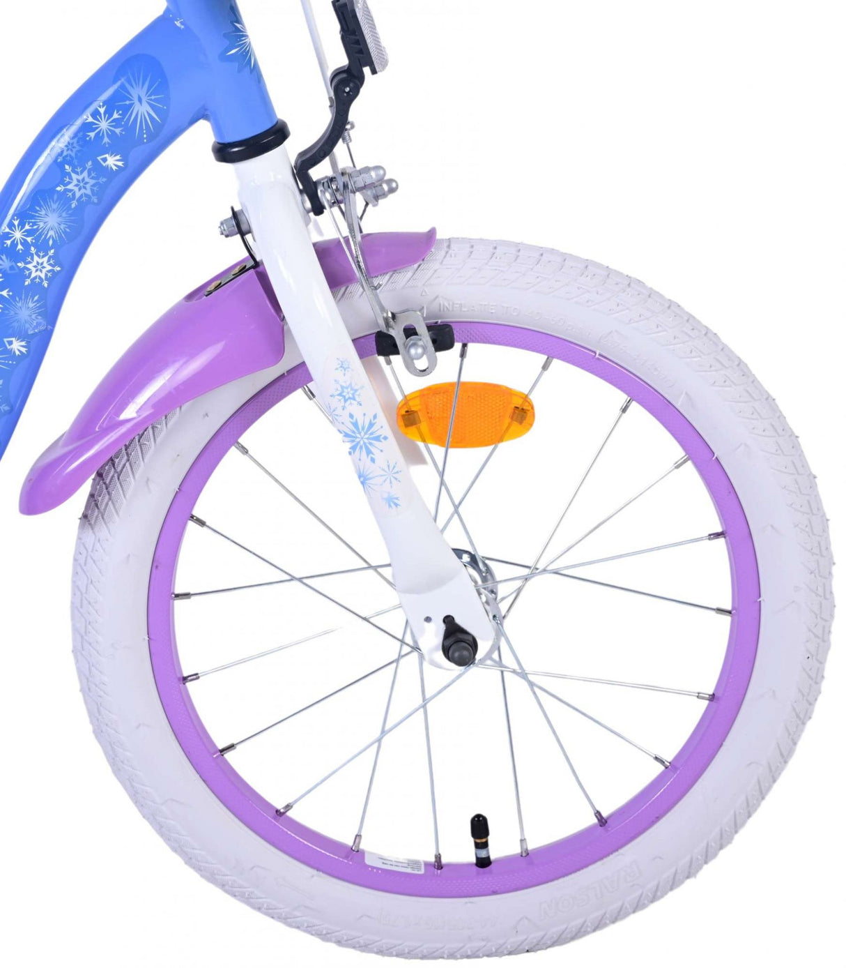 Volare Disney Frozen 2 Kinderfahrrad - Mädchen - 16 Zoll - Blau / Lila