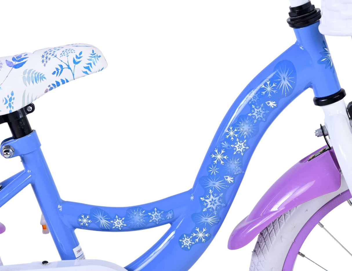 Volare Disney Frozen 2 Kinderfahrrad - Mädchen - 16 Zoll - Blau / Lila