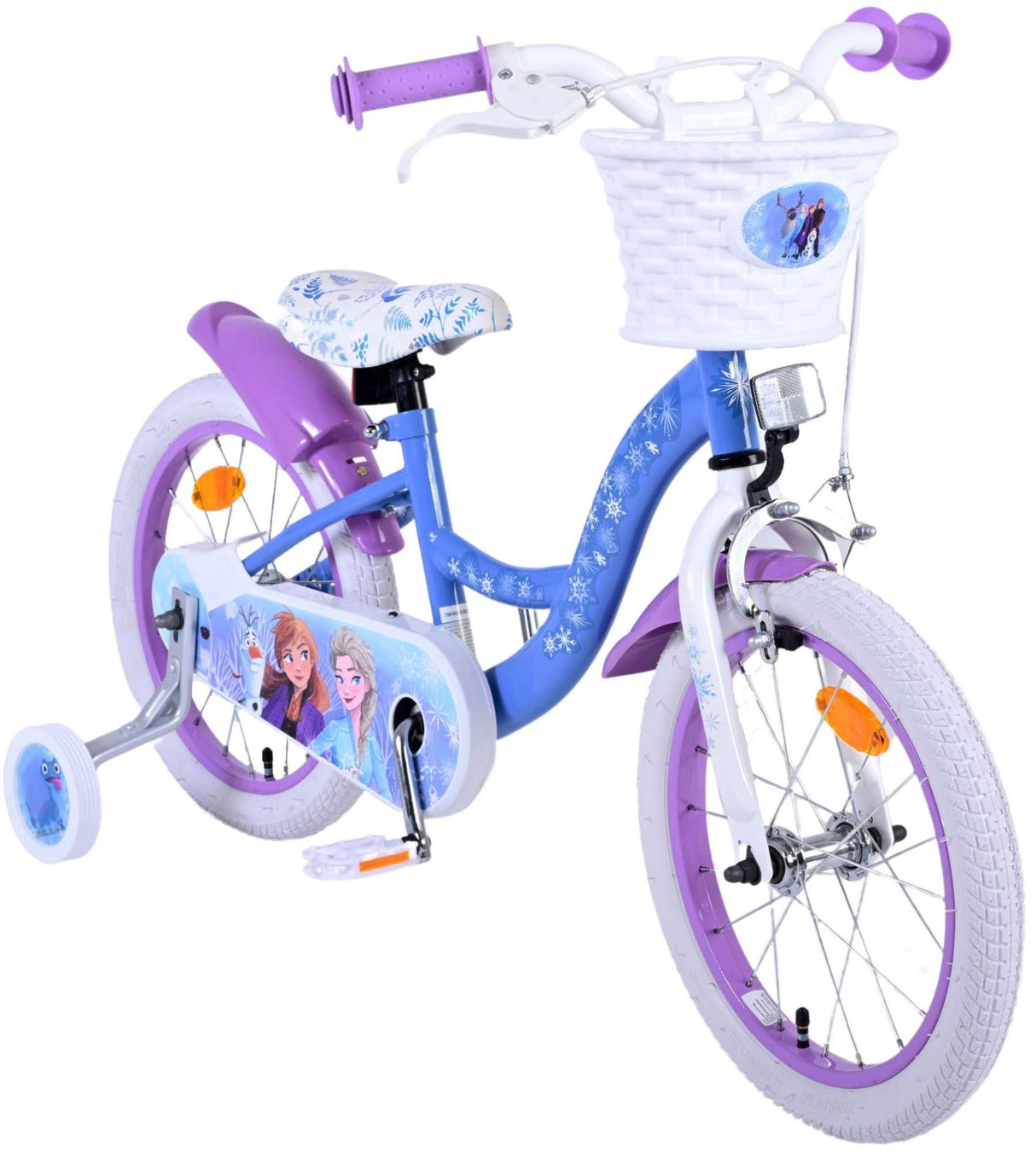 Volare Disney Frozen 2 Kinderfahrrad - Mädchen - 16 Zoll - Blau / Lila