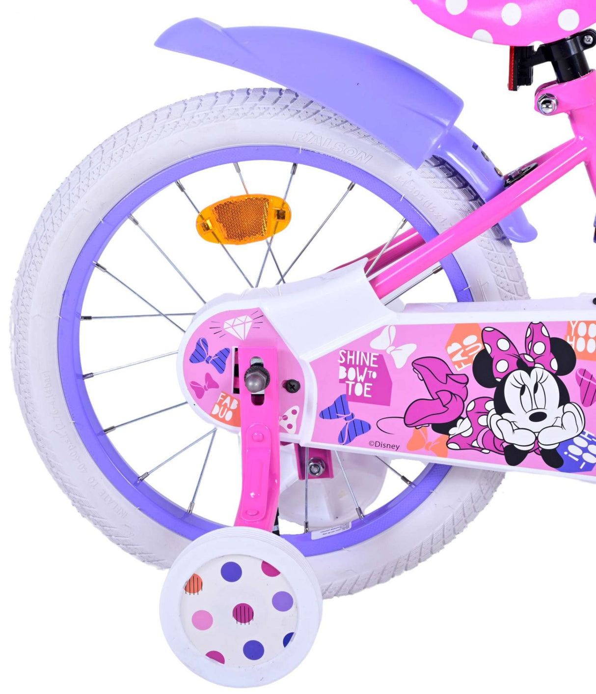 Volare Disney Minnie Cutest Ever! Kinderfahrrad - Mädchen - 16 Zoll - Rosa