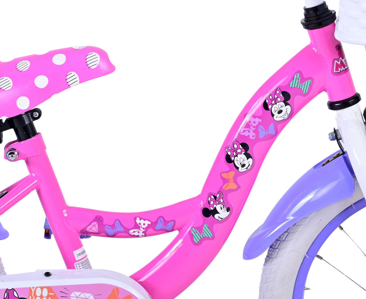 Volare Disney Minnie Cutest Ever! Kinderfahrrad - Mädchen - 16 Zoll - Rosa
