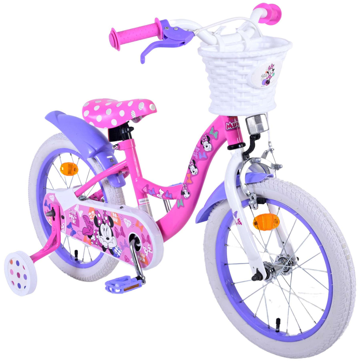 Volare Disney Minnie Cutest Ever! Kinderfahrrad - Mädchen - 16 Zoll - Rosa