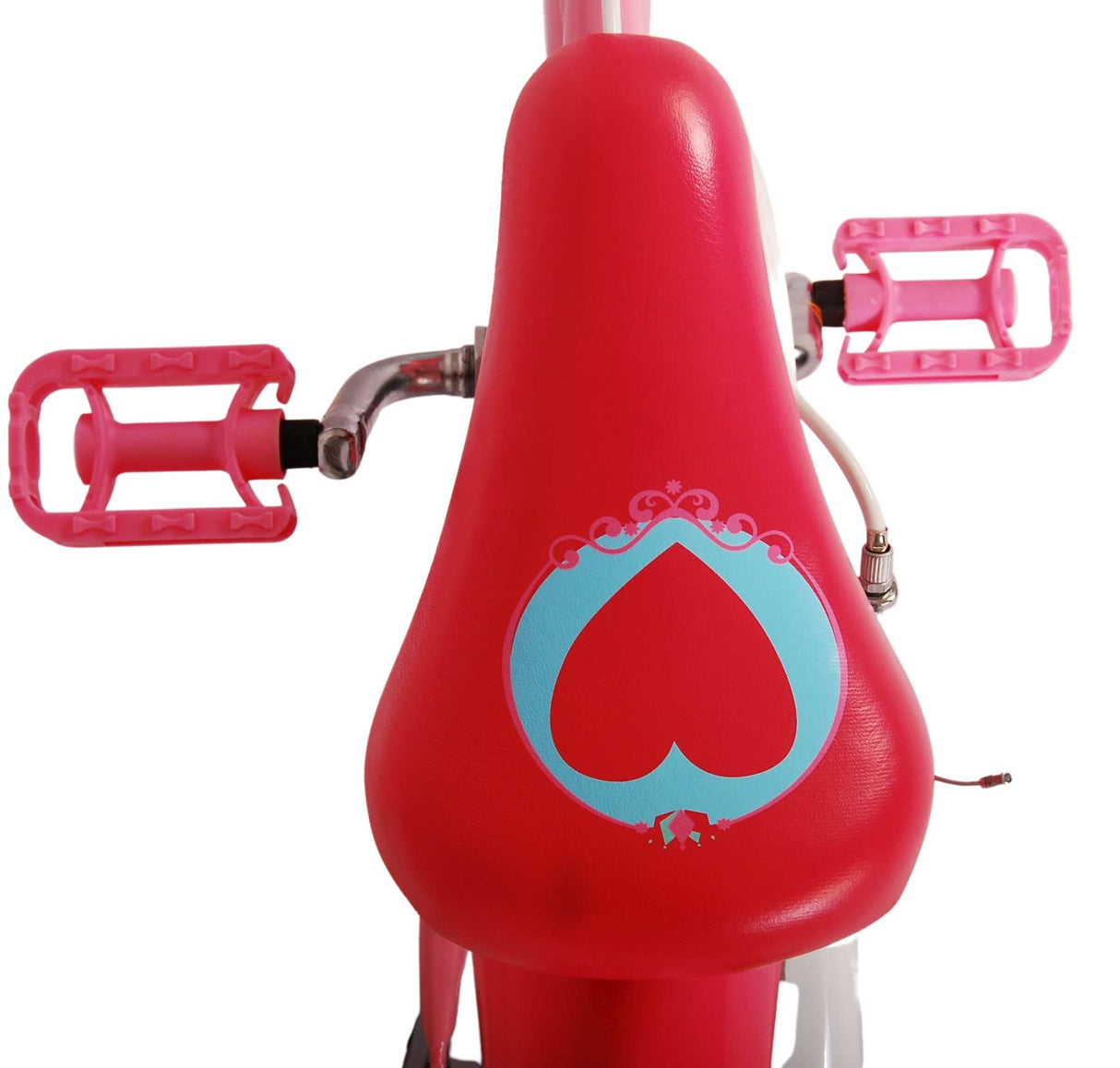 Volare Disney Princess 14 Zoll Kinderfahrrad Pink mit zwei Handbremsen - Sicherheit, Komfort und Spaß in einem!