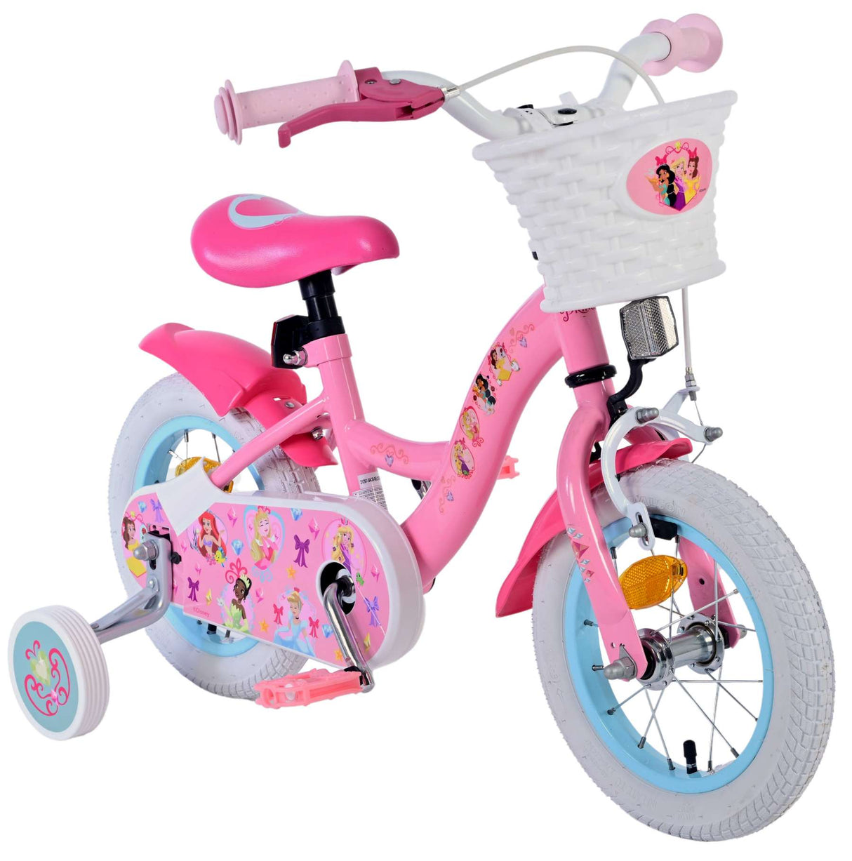 Volare Disney Princess Kinderfahrrad - Mädchen - 12 Zoll - Rosa