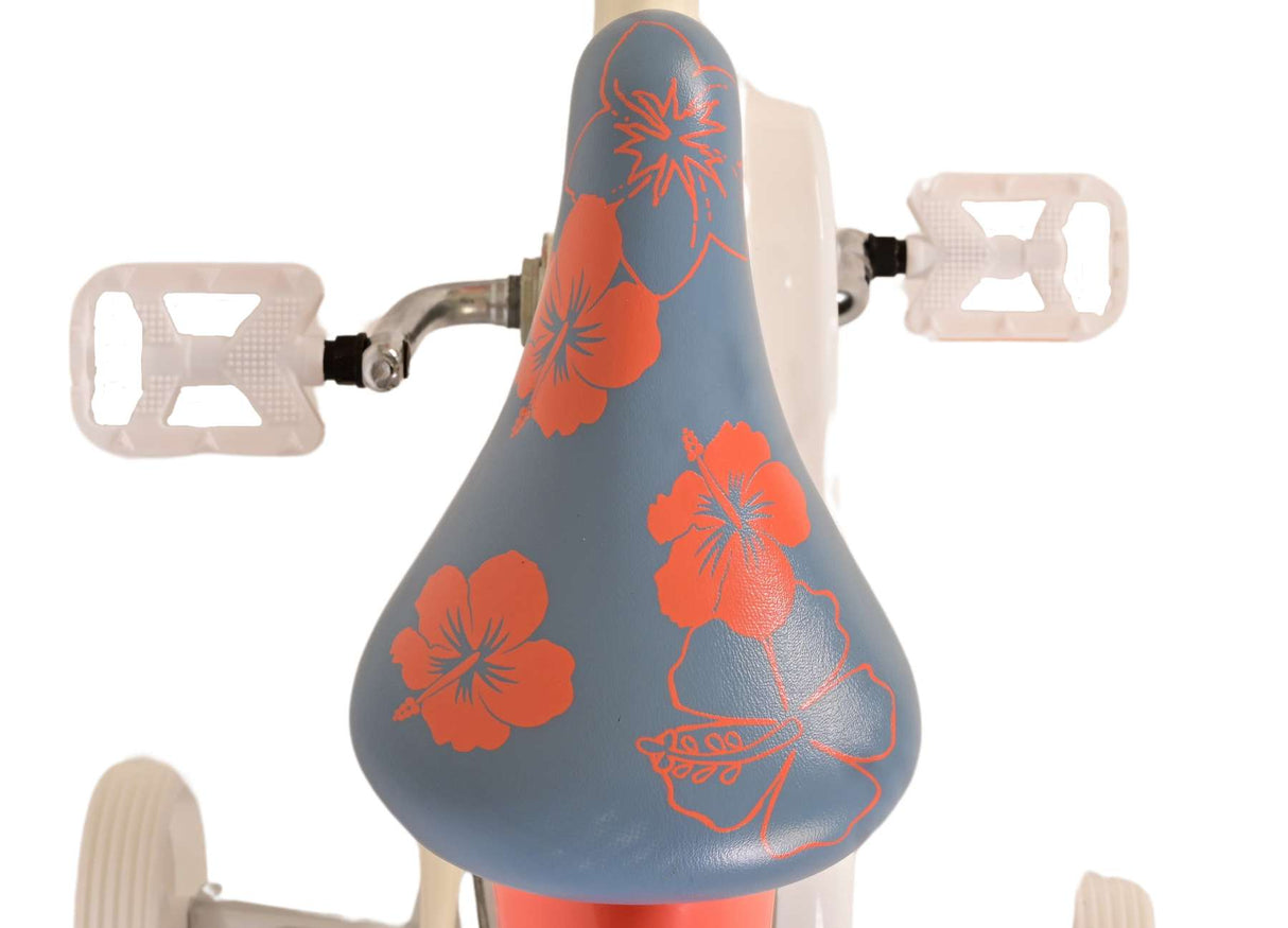 Volare Disney Stitch Kinderfahrrad - Mädchen - 14 Zoll - Creme Koralle Blau