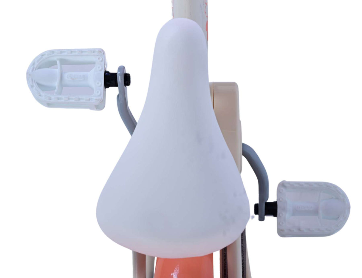 Volare Disney Stitch Kinderfahrrad für Mädchen - 12 Zoll in Creme, Koralle und Blau