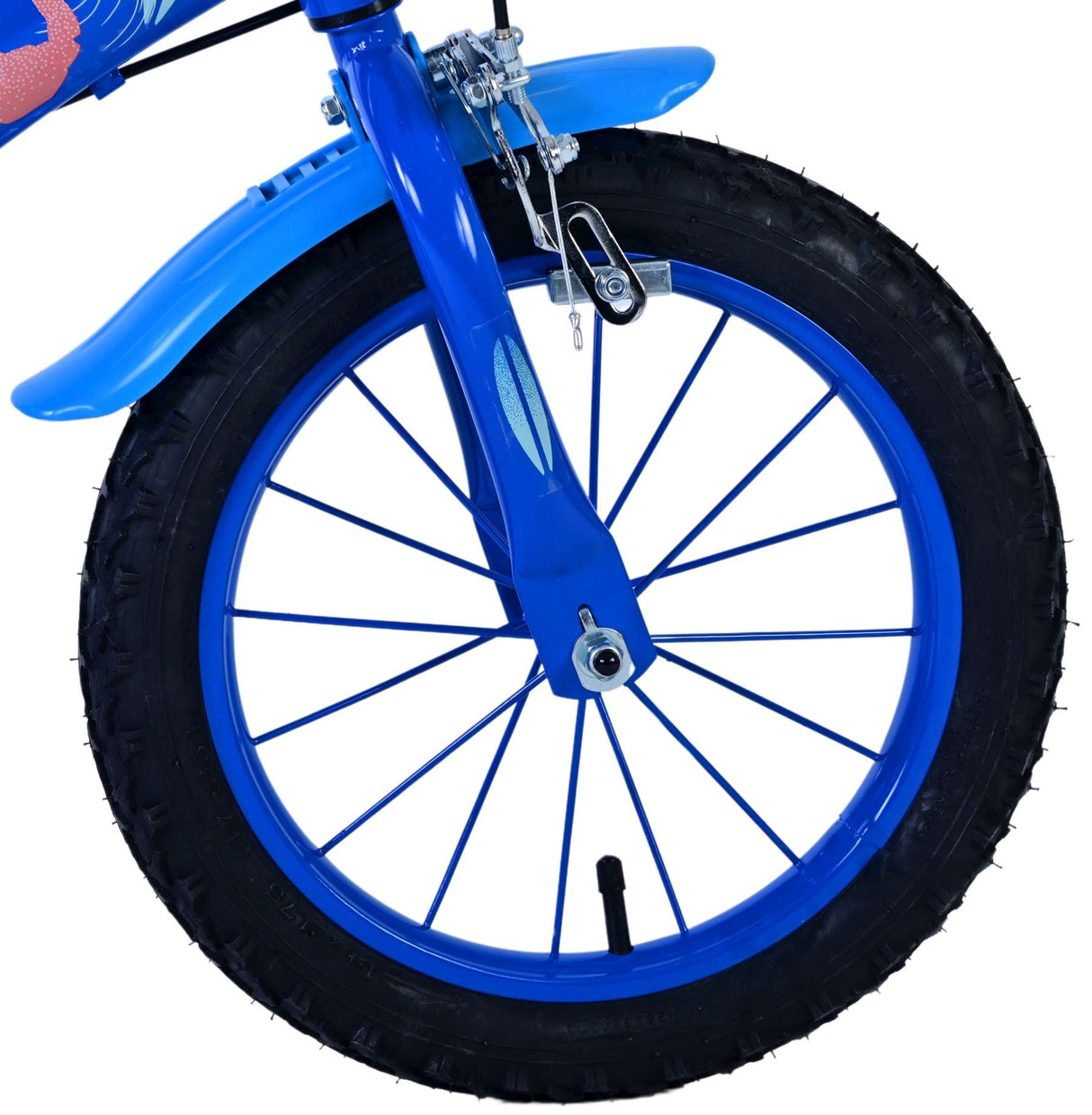 Volare Disney Stitch Kinderfahrrad für Jungen - 14 Zoll - Blau mit Zweihandbremsen
