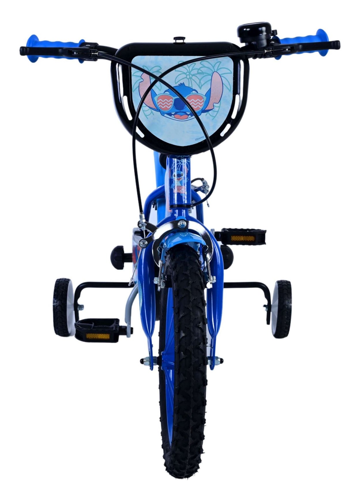 Volare Disney Stitch Kinderfahrrad für Jungen - 14 Zoll - Blau mit Zweihandbremsen