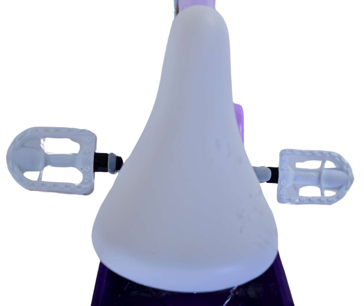 Volare Disney Wish Kinderfahrrad für Mädchen - 14 Zoll - Lila mit zwei Handbremsen