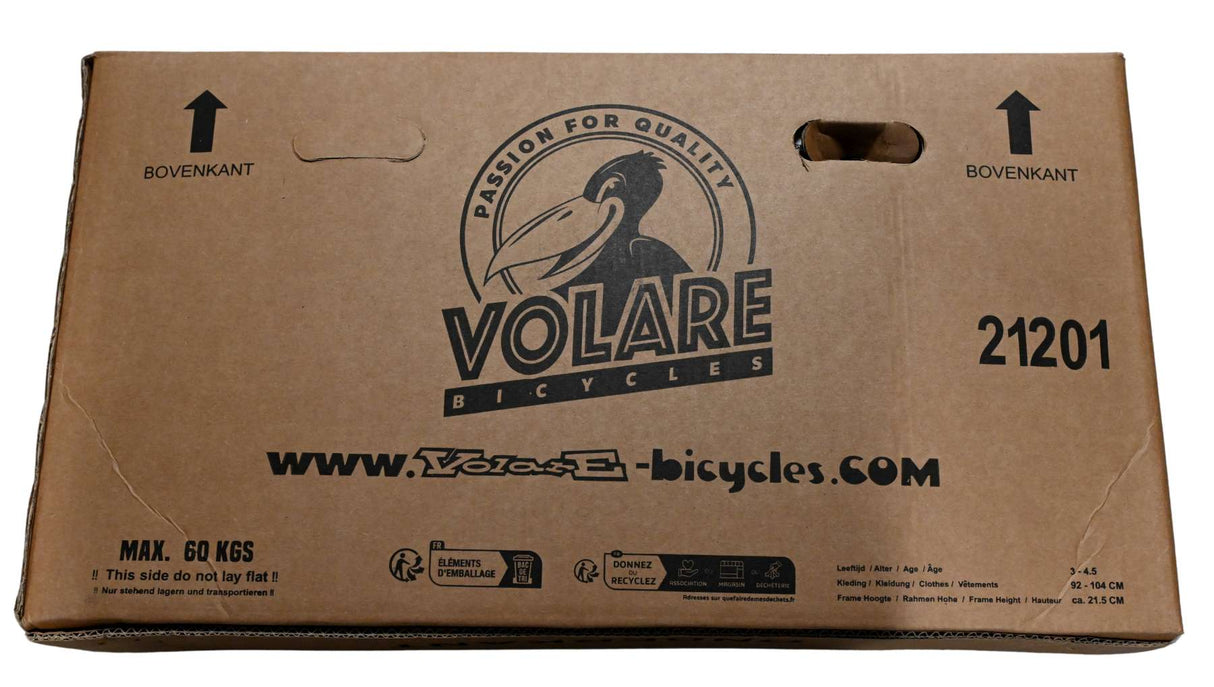 Volare Black Cruiser Kinderfahrrad - Jungen - 12 Zoll - Schwarz