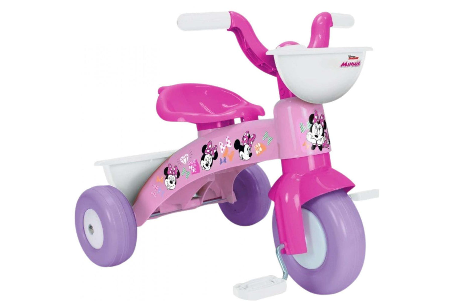 Volare Dreirad Disney Minnie für Mädchen in Rosa - Ideal für Kinder von 1 bis 3 Jahren