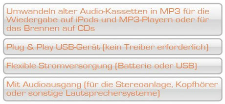 Technaxx Kassettendigitalisierer Beschreibung