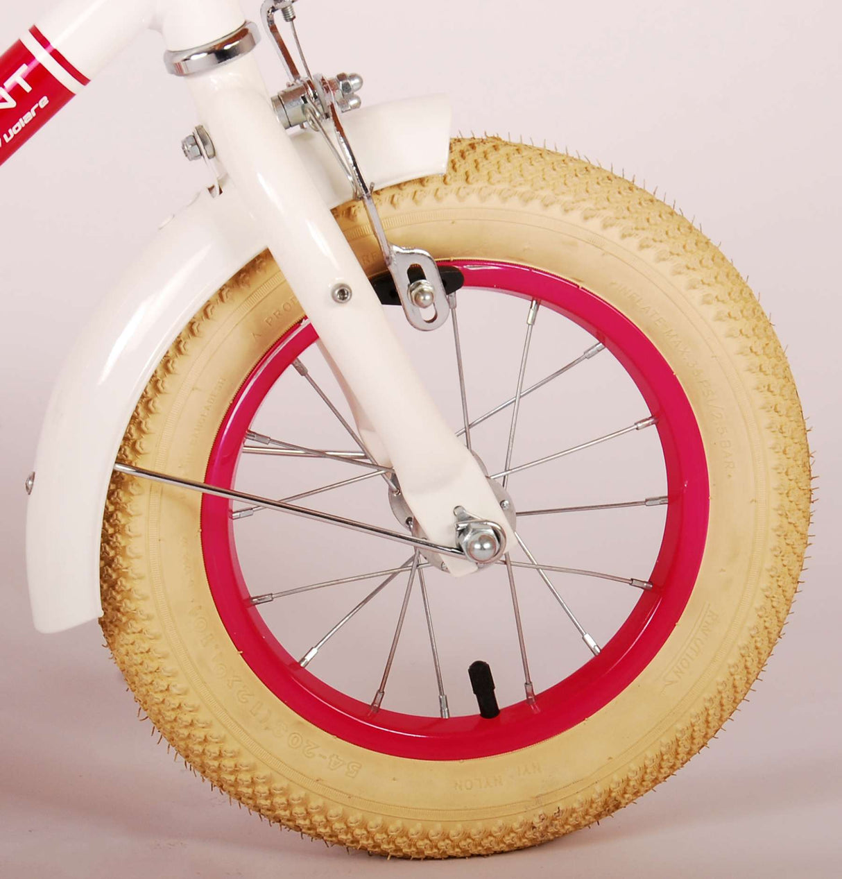 Volare Excellent Kinderfahrrad - Mädchen - 12 Zoll - Weiß