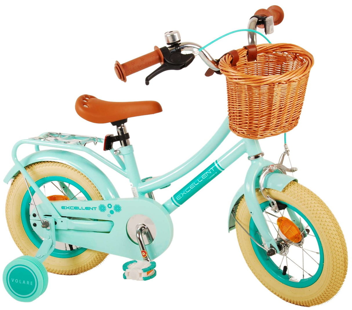 Volare Excellent Kinderfahrrad - Mädchen - 12 Zoll - Grün