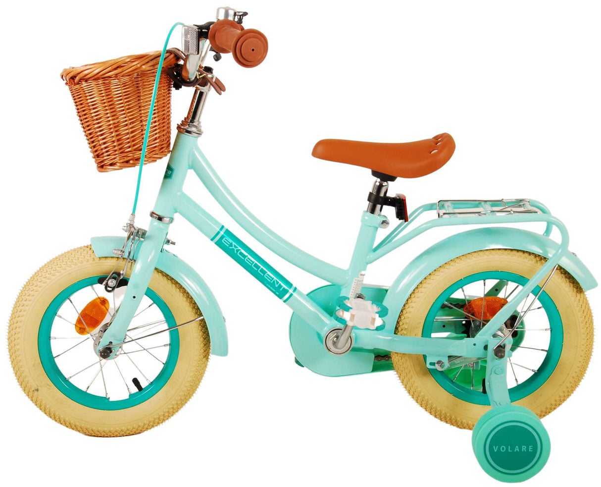 Volare Excellent Kinderfahrrad - Mädchen - 12 Zoll - Grün