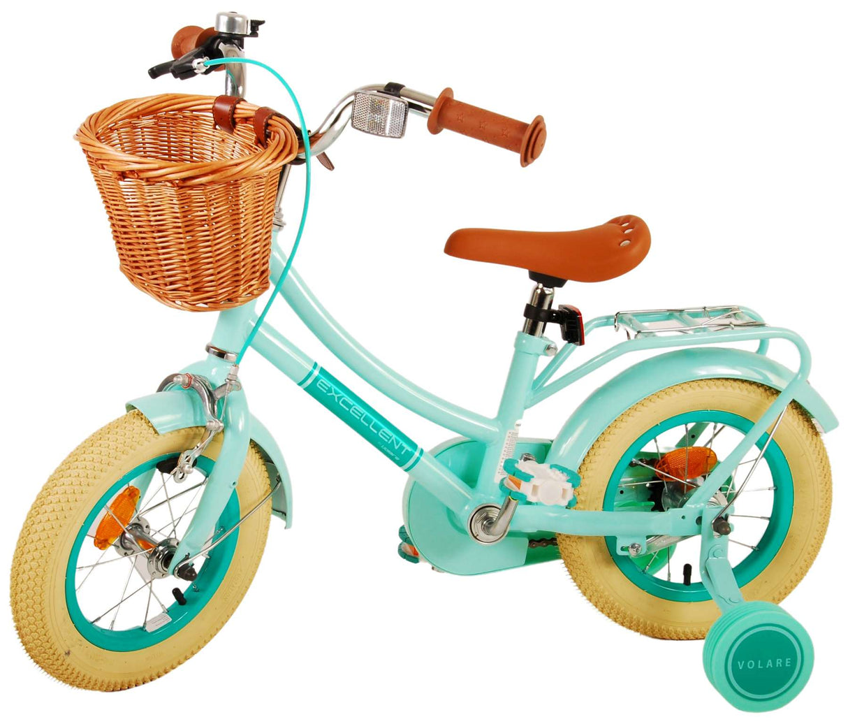 Volare Excellent Kinderfahrrad - Mädchen - 12 Zoll - Grün