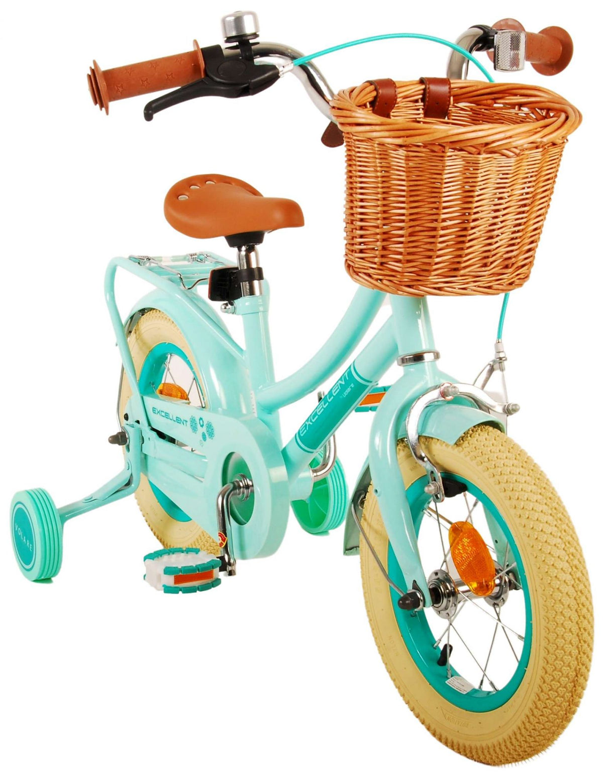 Volare Excellent Kinderfahrrad - Mädchen - 12 Zoll - Grün