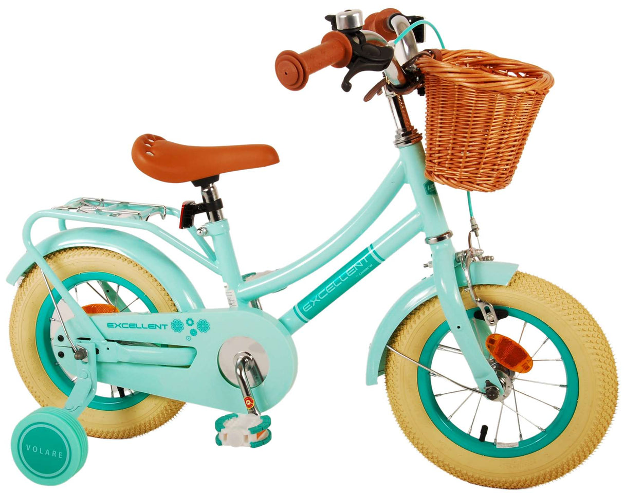 Volare Excellent Kinderfahrrad - Mädchen - 12 Zoll - Grün