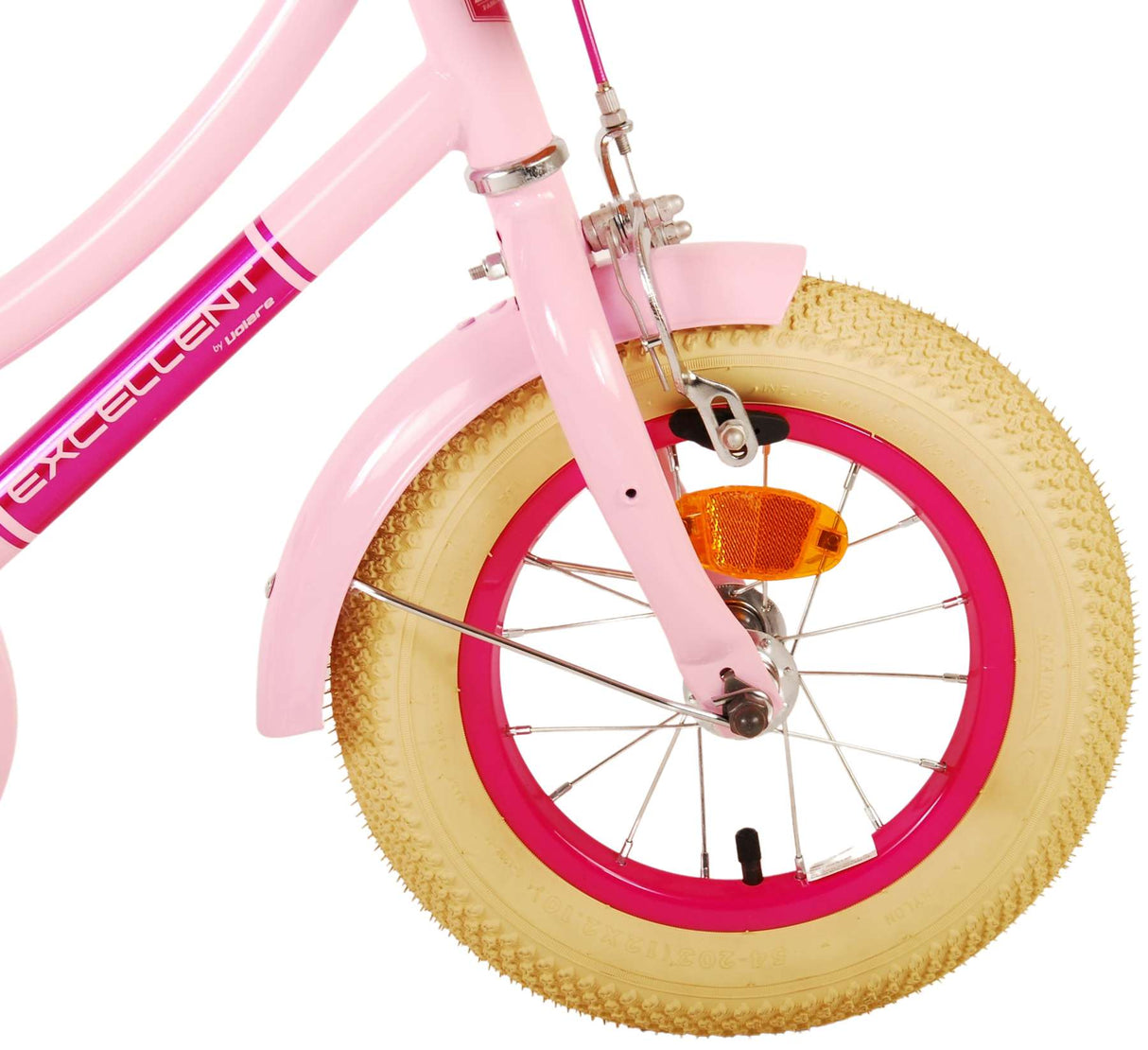 Volare Excellent Kinderfahrrad - Mädchen - 12 Zoll - Rosa