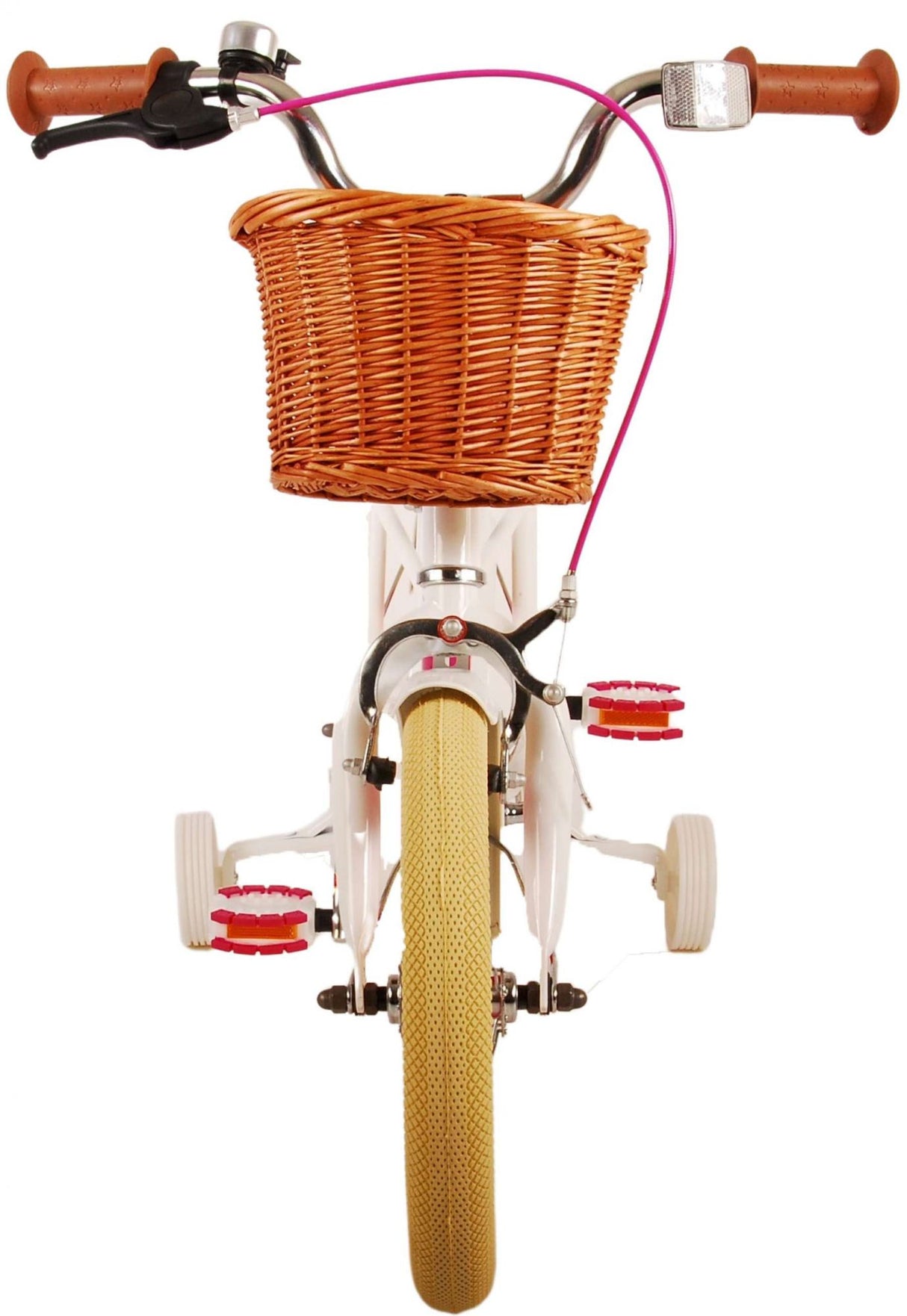 Volare Excellent Kinderfahrrad - Mädchen - 14 Zoll - Weiß