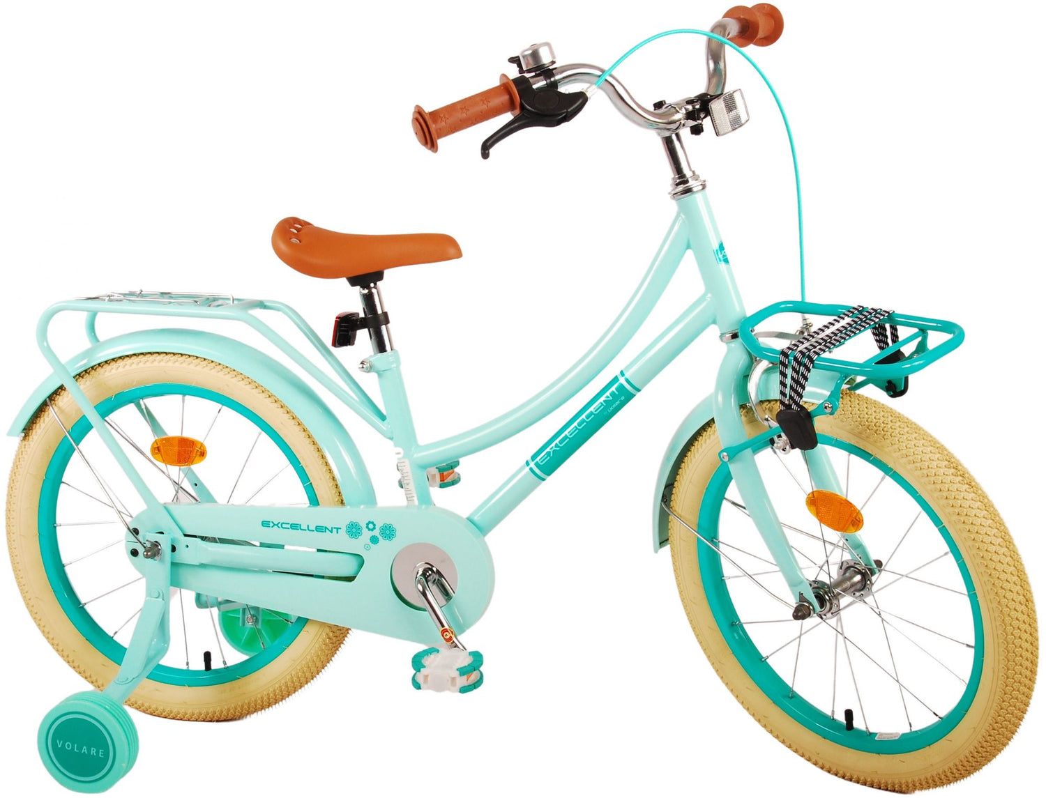 Volare Excellent Kinderfahrrad - Mädchen - 18 Zoll - Grün - 95% montiert