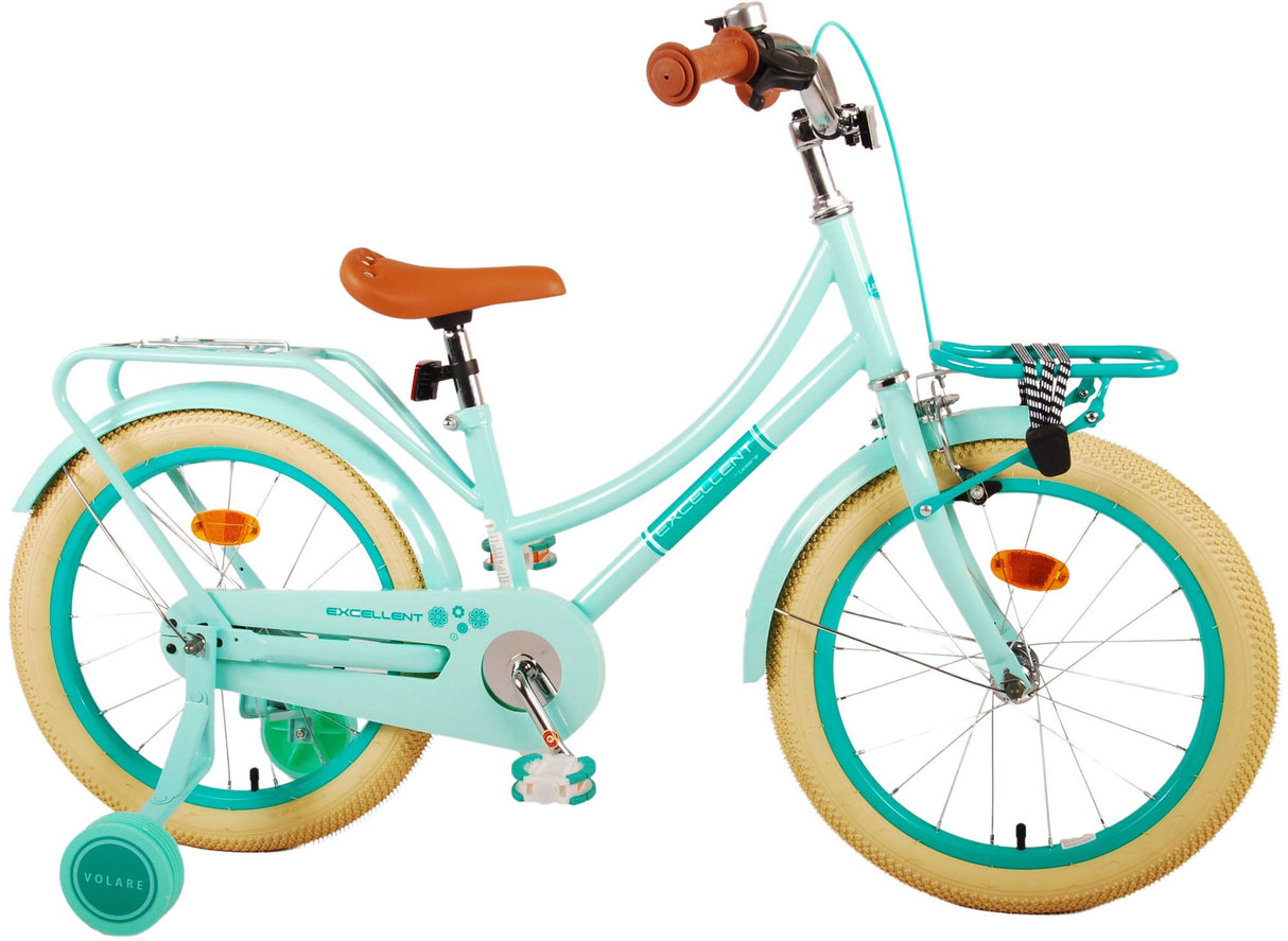 Volare Excellent Kinderfahrrad - Mädchen - 18 Zoll - Grün - 95% montiert