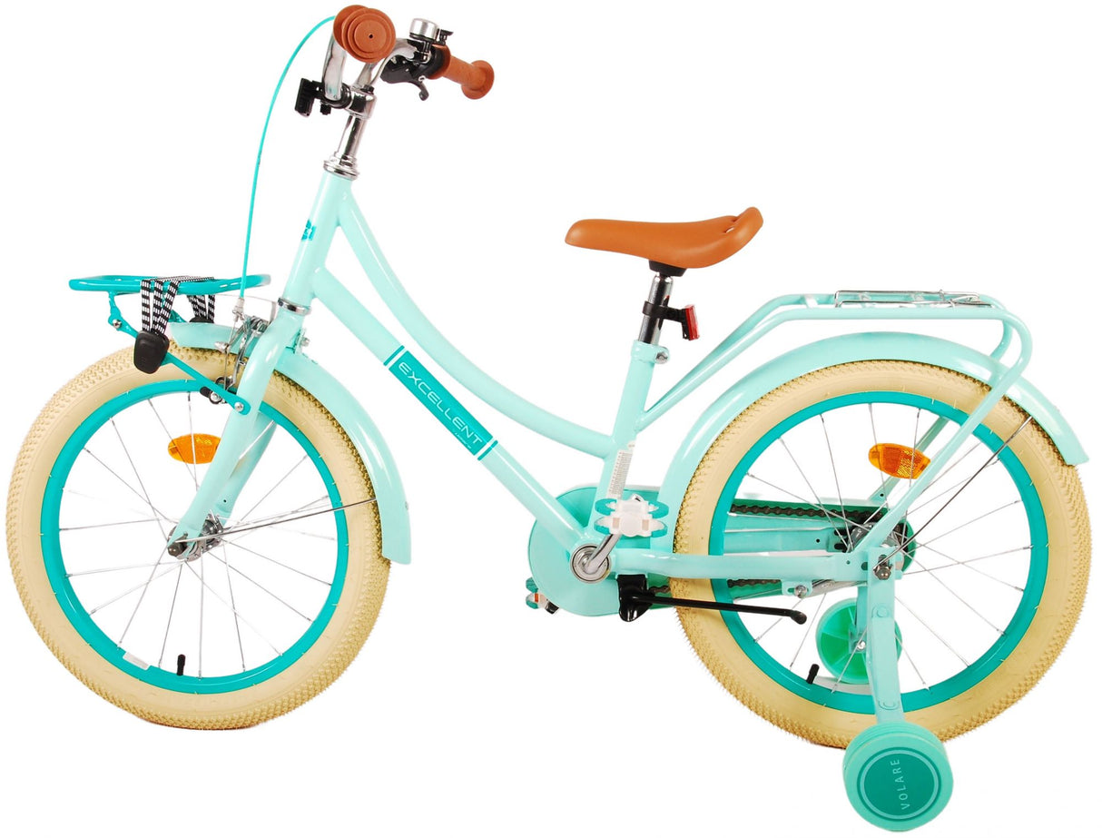 Volare Excellent Kinderfahrrad - Mädchen - 18 Zoll - Grün - 95% montiert