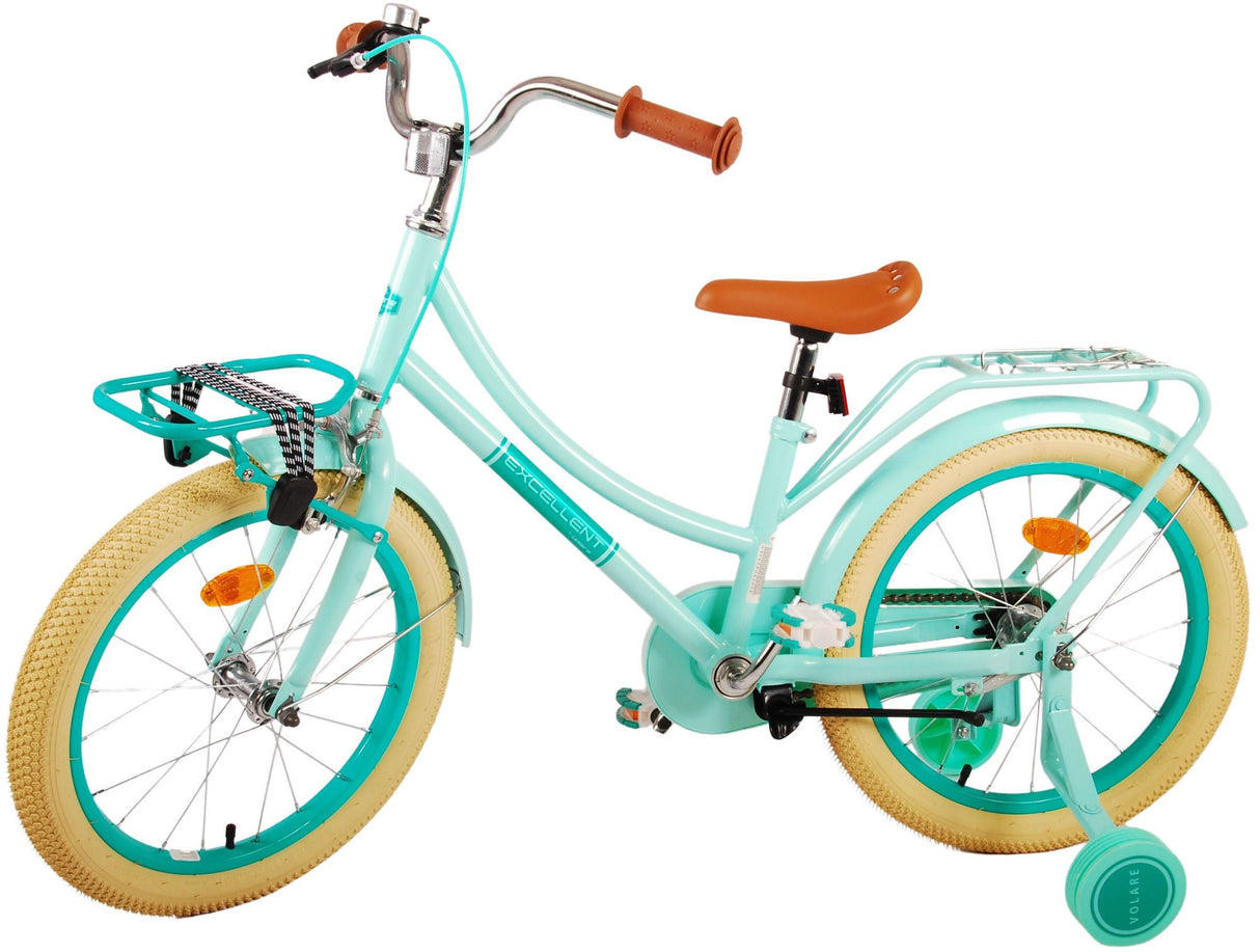 Volare Excellent Kinderfahrrad - Mädchen - 18 Zoll - Grün - 95% montiert