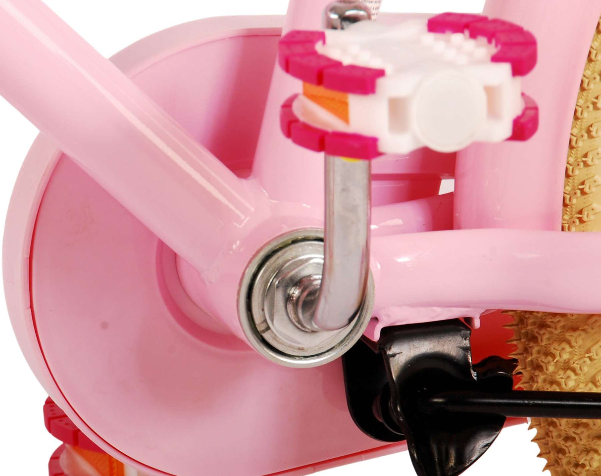 Volare Excellent Kinderfahrrad - Mädchen - 18 Zoll - Pink - 95% montiert