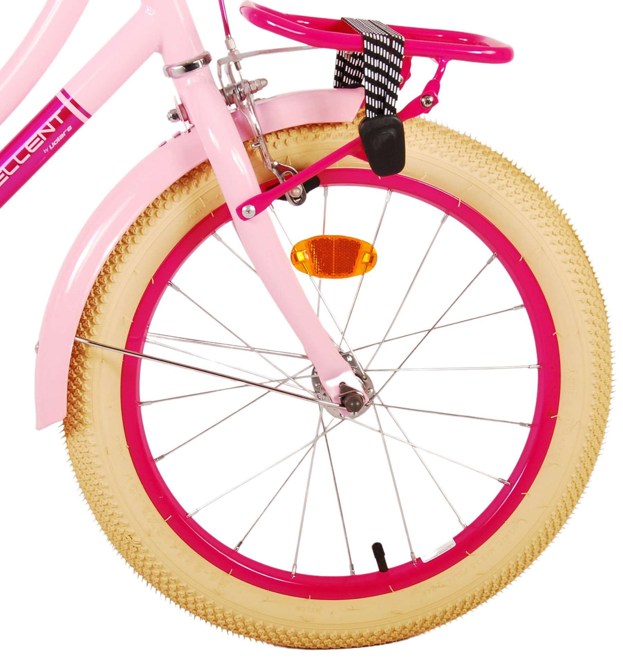 Volare Excellent Kinderfahrrad - Mädchen - 18 Zoll - Pink - 95% montiert