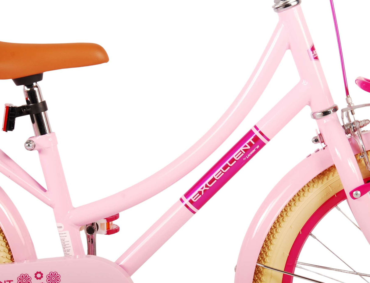 Volare Excellent Kinderfahrrad - Mädchen - 18 Zoll - Pink - 95% montiert