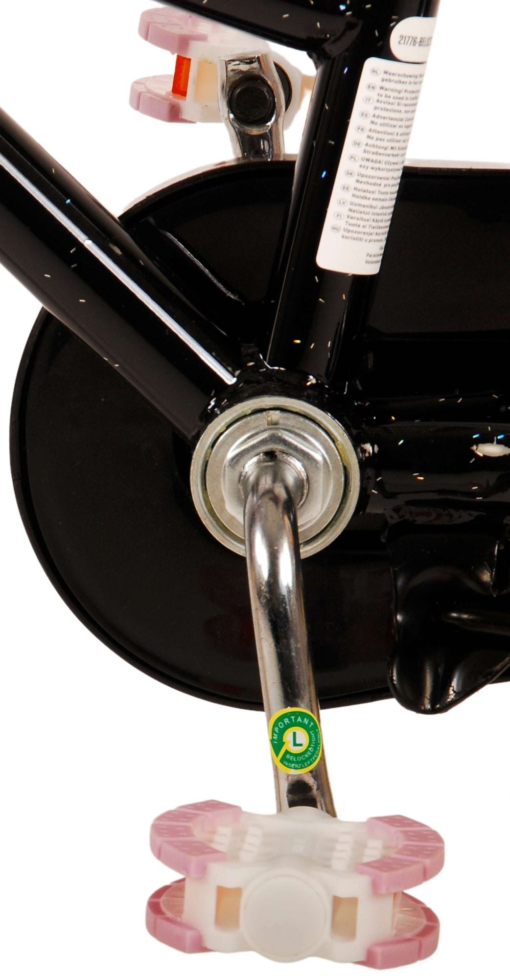 Volare Excellent Kinderfahrrad - Mädchen - 18 Zoll - Schwarz - 95% zusammengebaut