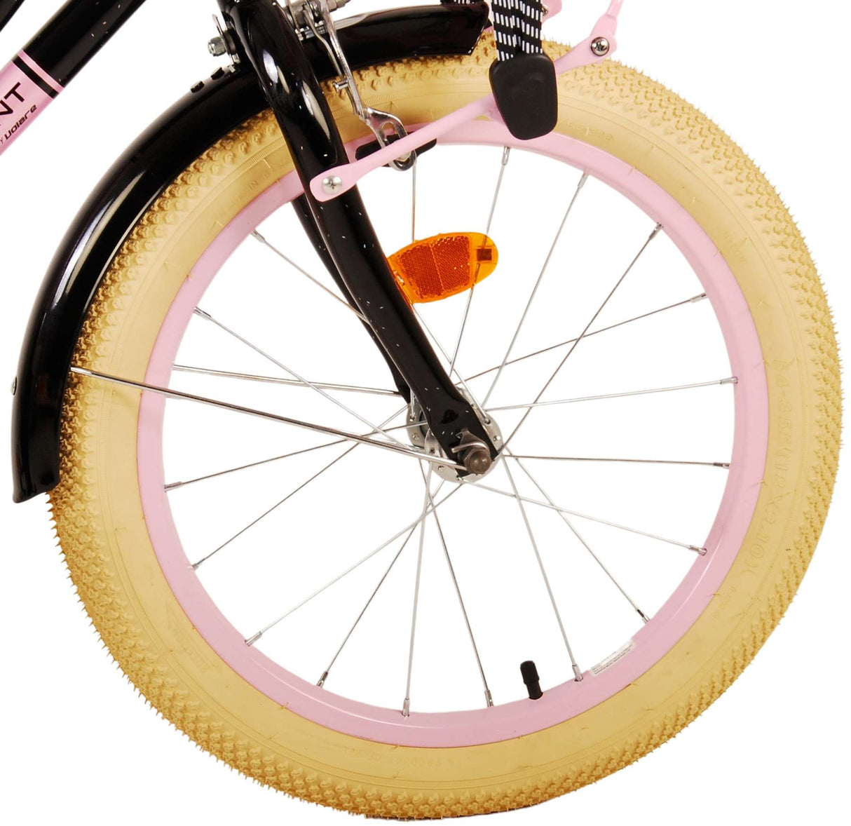 Volare Excellent Kinderfahrrad - Mädchen - 18 Zoll - Schwarz - 95% zusammengebaut