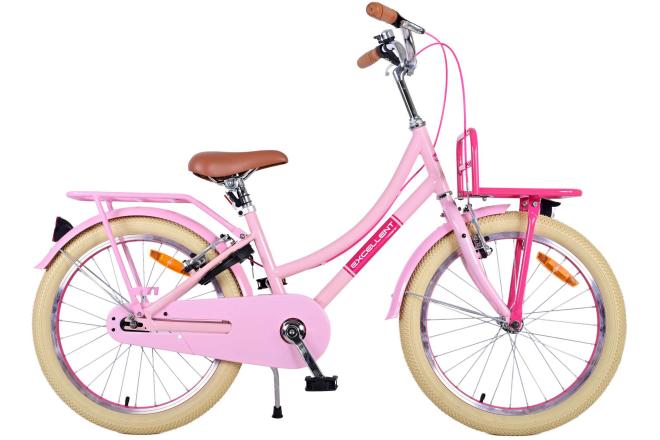 Volare Excellent Kinderfahrrad - Mädchen - 20 Zoll - Rosa - Zwei Handbremsen