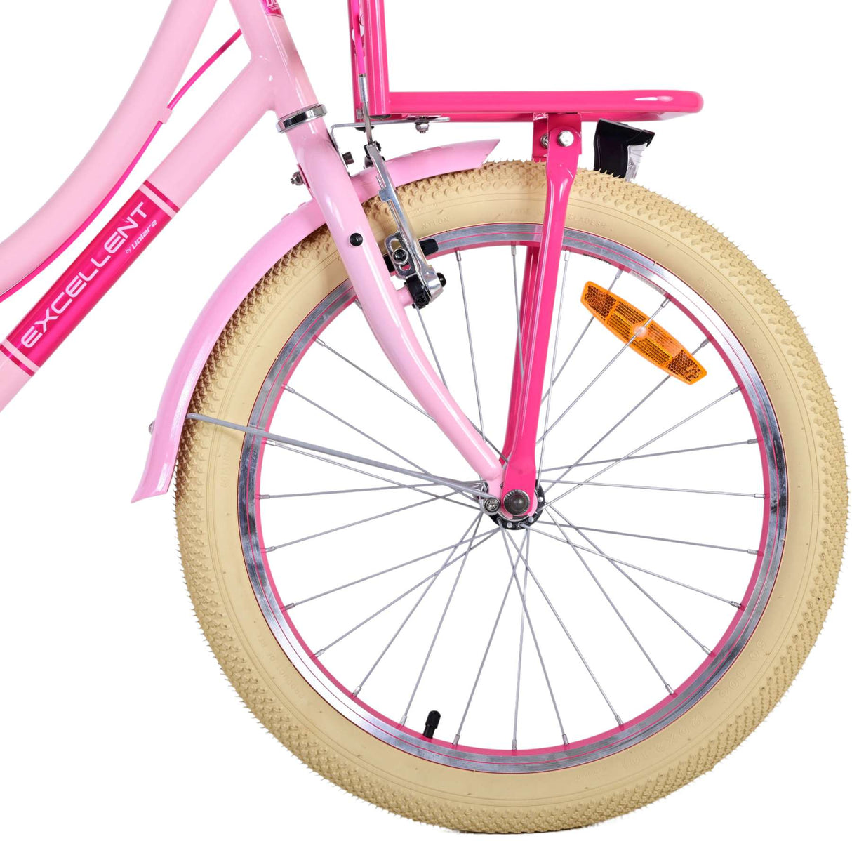 Volare Excellent Kinderfahrrad - Mädchen - 20 Zoll - Rosa - Zwei Handbremsen