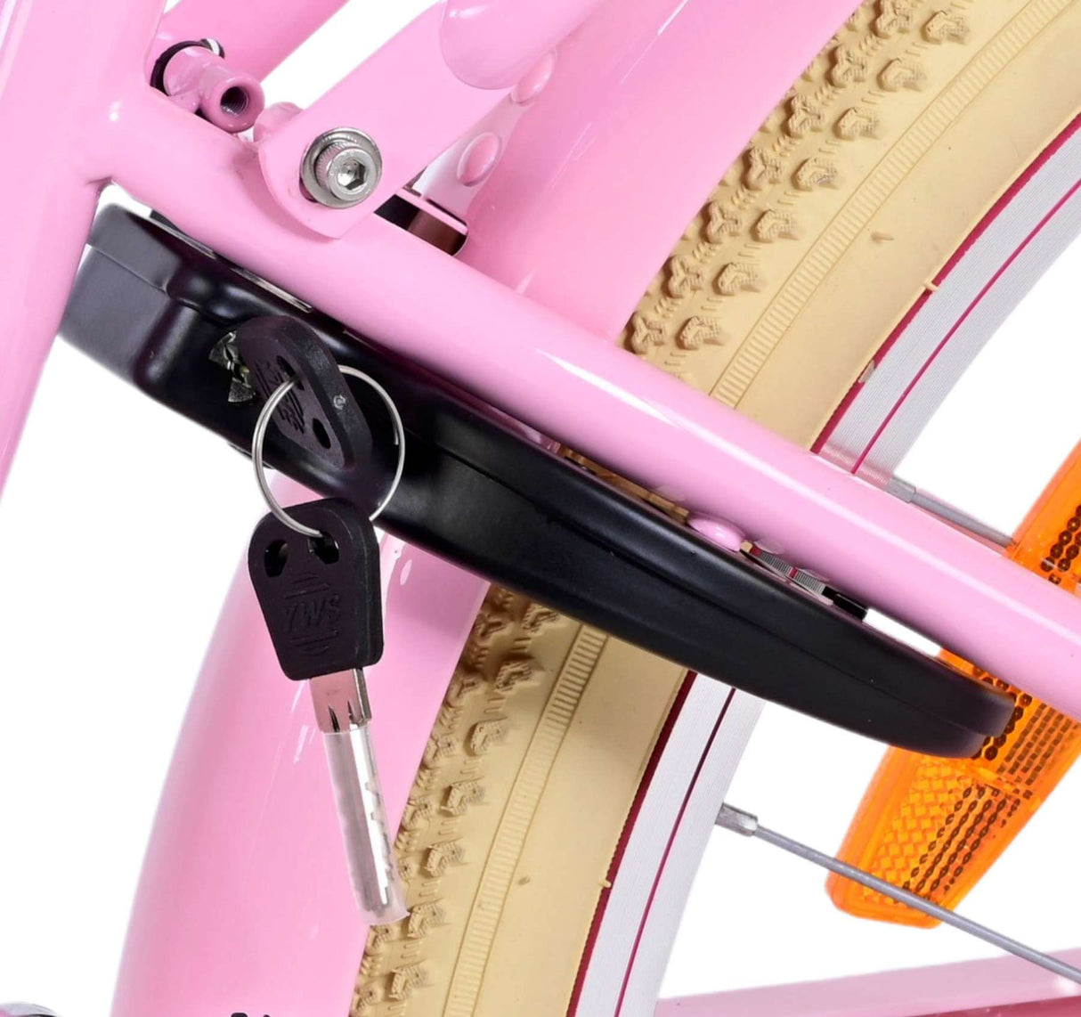 Volare Excellent Kinderfahrrad - Mädchen - 24 Zoll - Rosa - 3 Gänge