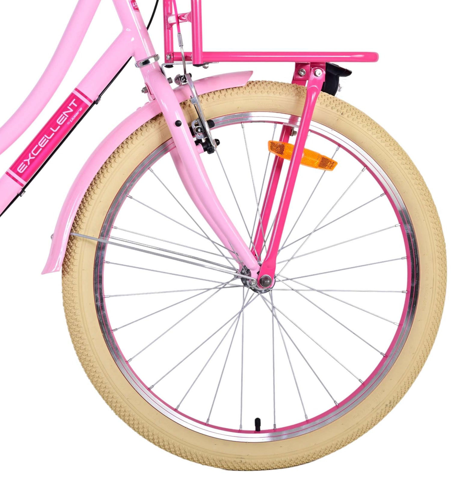Volare Excellent Kinderfahrrad - Mädchen - 24 Zoll - Rosa - 3 Gänge